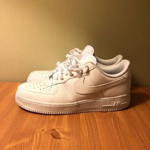Nike Air Force 1’s (all white)